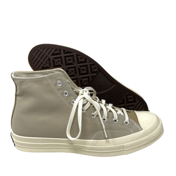 Converse Chuck 70 High Sneakers Beach Stone Canvas Shoes Casual For Men A05658C - Picture 7 of 9